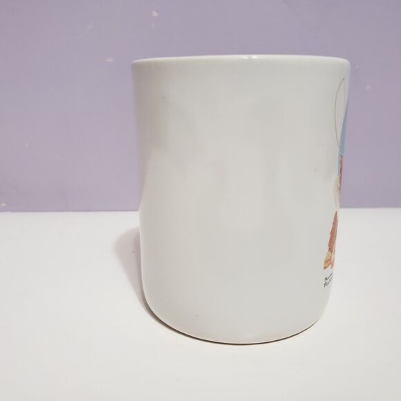 Norman Rockwell Man / Boy Fishing White Coffee Cup Mug - Picture 2 of 7